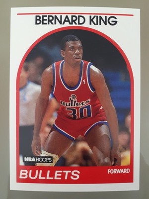1989-90 NBA Hoops Bernard King #240 Washington Bullets Basketball