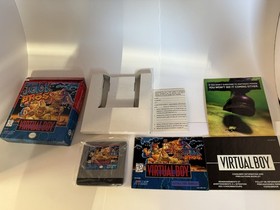 Jack Bros Nintendo Virtual Boy Game Complete MINT, RARE, with Acrylic Case! 🎃  