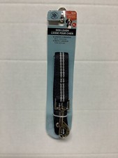New Dog Leash 60 In. Long x 1 In. Wide W Metal Clasp Black / Silver