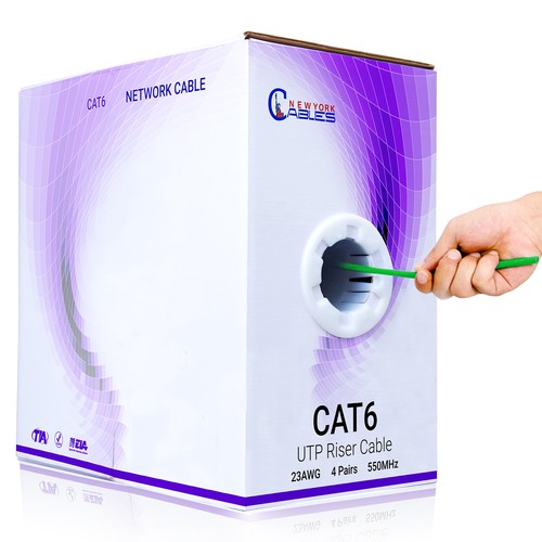 CAT6 Riser Cable 1000ft | UL Listed CMR UTP 23AWG 550MHz High-Speed - 第 17/39 張圖片