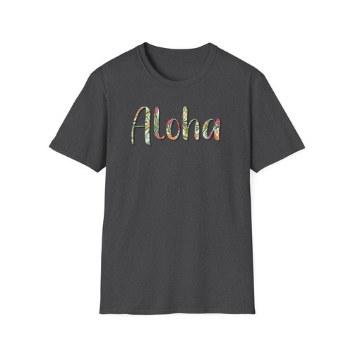 Aloha Hawaiian T-Shirt, Soft Tee, Color Options, Unisex Shirt for Summer Beach - Picture 42 of 76