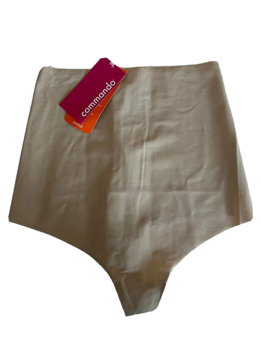 Commando Beige Control Top Thong Underwear Women's Size Small