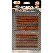 12pc Tire Repair Plugs Emergency Tires Fix Puncture Refill Patch Set 17092
