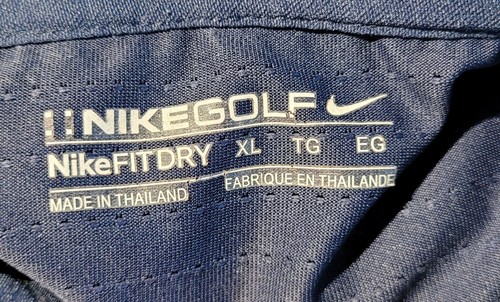 Winston Lake Golf Course Polo Shirt Short Sleeve Nike Men's Size XL Blue - Picture 13 of 14