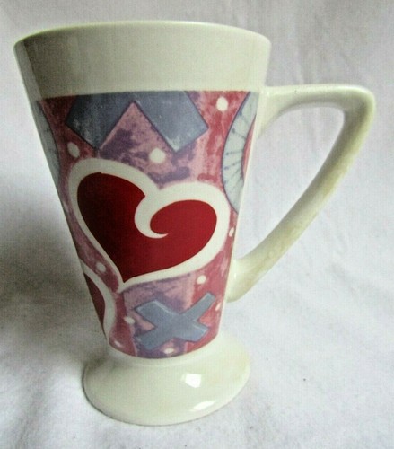 Royal Norfolk VALENTINE Herzen Kaffeetasse mit Fuß Becher