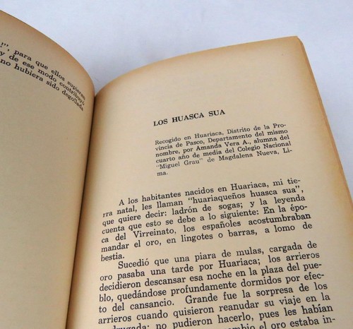 Mythen, Legenden und peruanische Geschichten Casa de la Cultura del Peru auf Spanisch Vntage - Bild 10 von 10