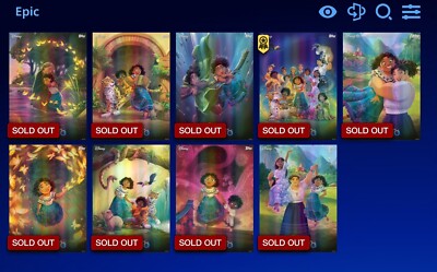 Disney Topps sammeln EPIC Encanto Disney100 Poster Komplettset mit PREIS