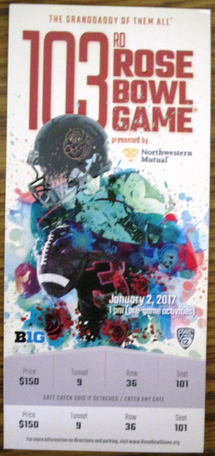 2017 Rose Bowl Game Ticket Penn State vs USC eBay