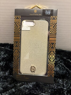 House of Harlow iPhone 8 Plus Case  Gold Alligator Skin  New In Box