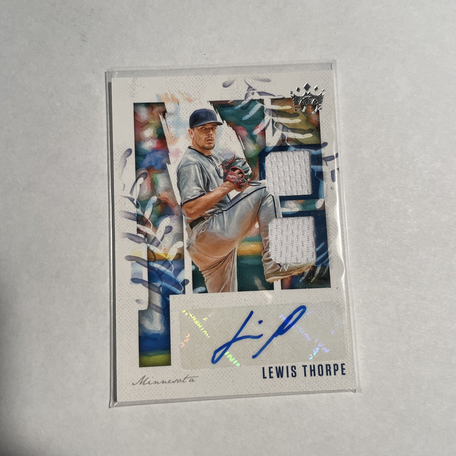 Lewis Thorpe #DKMS-LT 2020 Panini Diamond Kings Baseball DK Material Signatures
