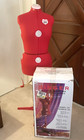 Singer Dressform Model 151 Sewing Adjustable Red Mannequin size 16-22.5 Orig Box
