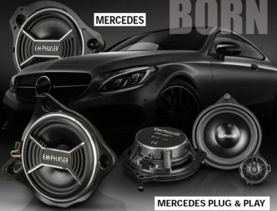 EMPHASER EM-MBS1 Plug & Play Koax Lautsprecher Mercedes C-Klasse, GLC - 1 PAAR