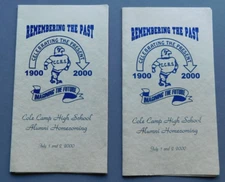 Cole Camp High School Alumni Homecoming: 1900-2000 - Missouri, Programs