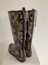Bottes Missoni Talons Hauts Multicolores Zigzag - Taille 36.5 (US 6) - Fabriqué En Italie - Occasion
