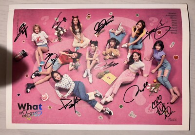 TWICE サイン wats is love TWICE [What is love?] All Member Autographed Signed Album | eBay