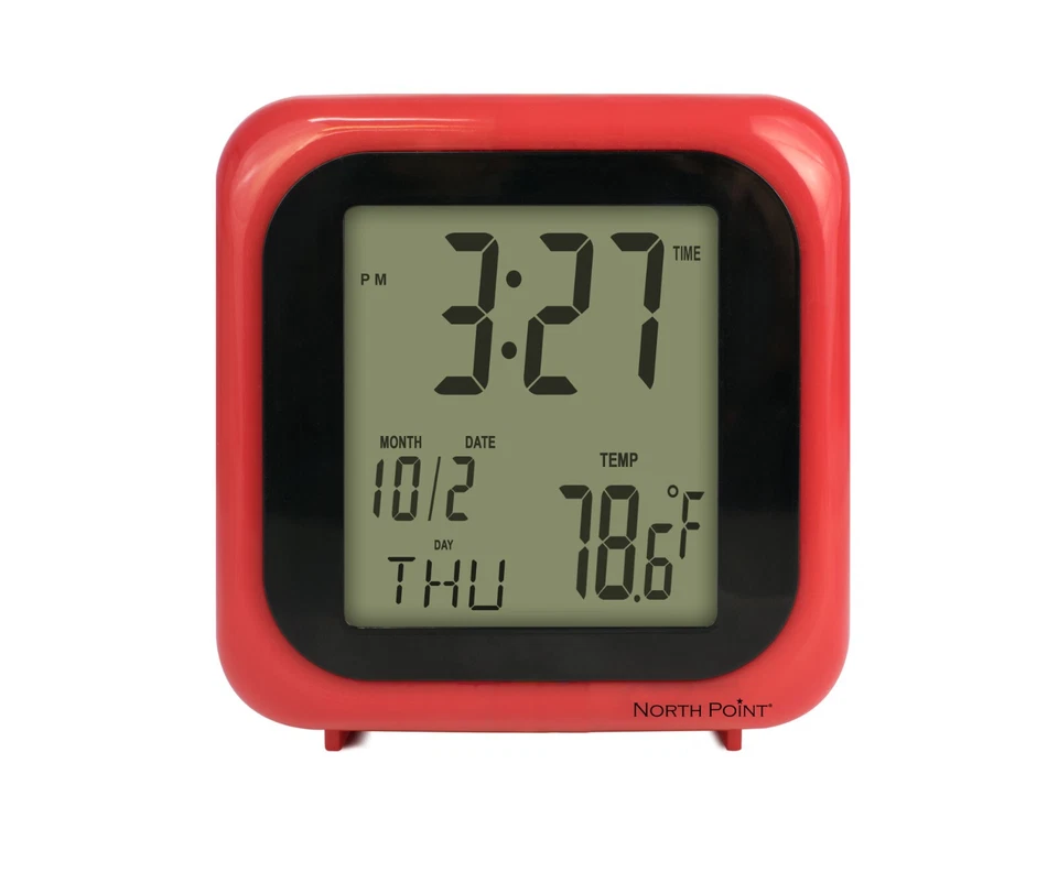DIGITAL CLOCK WITH INDOOR TEMP NORTHPOIN T ALARM SNOOZE AND DATE FUNCTIONS NEW ! - Image 4 of 4