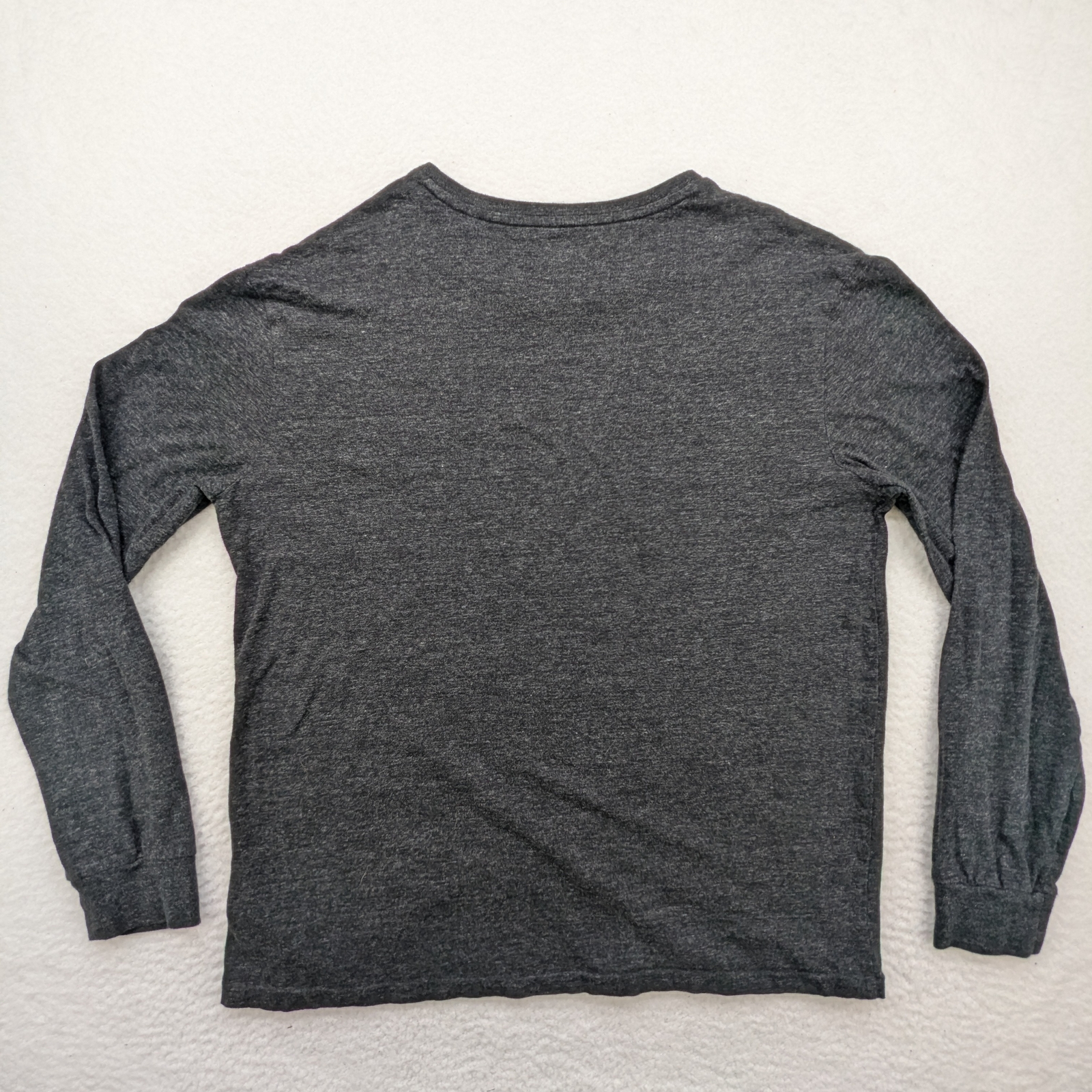 PONY Polo Ralph Lauren camicia uomo grande manica lunga grigia girocollo logo maglietta classica