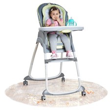 Nuby Highchair Floor Mat - Protects Floors During Meals Playtime - 50" Circle