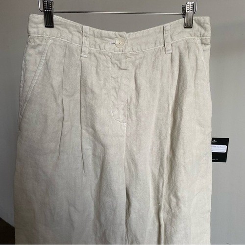 $207 NWT Beige Velvet by Jenny Graham "Pomona" Linen Pants Sz Small - 第 4/10 張圖片