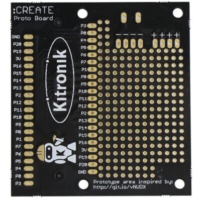 CREATE Proto Board For BBC Microbit Electronics Prototyping System SMT/THRU PCB