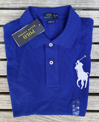 NWT Ralph Lauren Polo Big Pony Skinny Fit Mesh Shirt, Various
