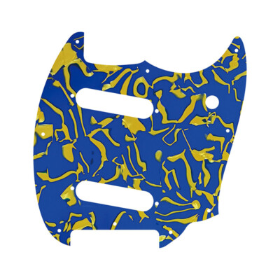 Parts For US Squier Bullet Mustang SS Pickups Guitar Pickguard, Blue Pearl Shell