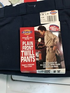 dickies plain front twill pants