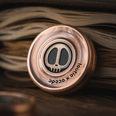 Lautie x Acedc Devil Milk Cap フィジェットトイ LAUTIE x ACEdc Devil's Milk Cap Haptic Coin | Fidget Toy