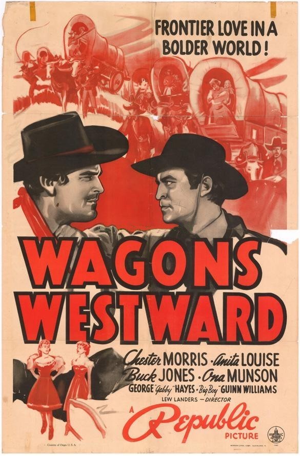 WAGONS WESTWARD RARE WESTERN ON DVD-R BUCK JONES & CHESTER