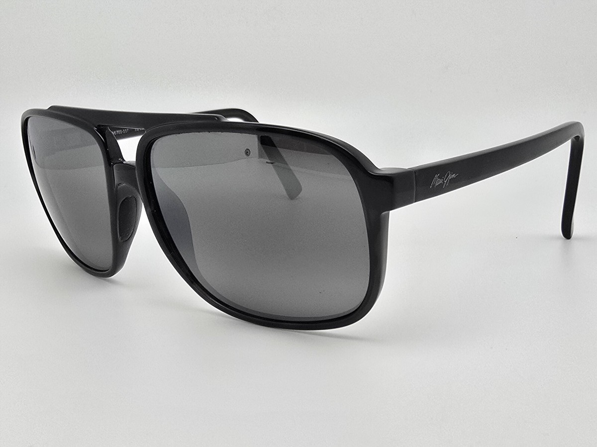 Maui Jim MJ701-11T Silversword Black Frame Polarized Grey Glass