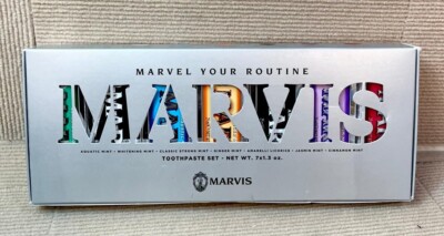 Marvis Toothpaste Flavor Collection Gift Set - Pack of 7 Minis/Travel Size