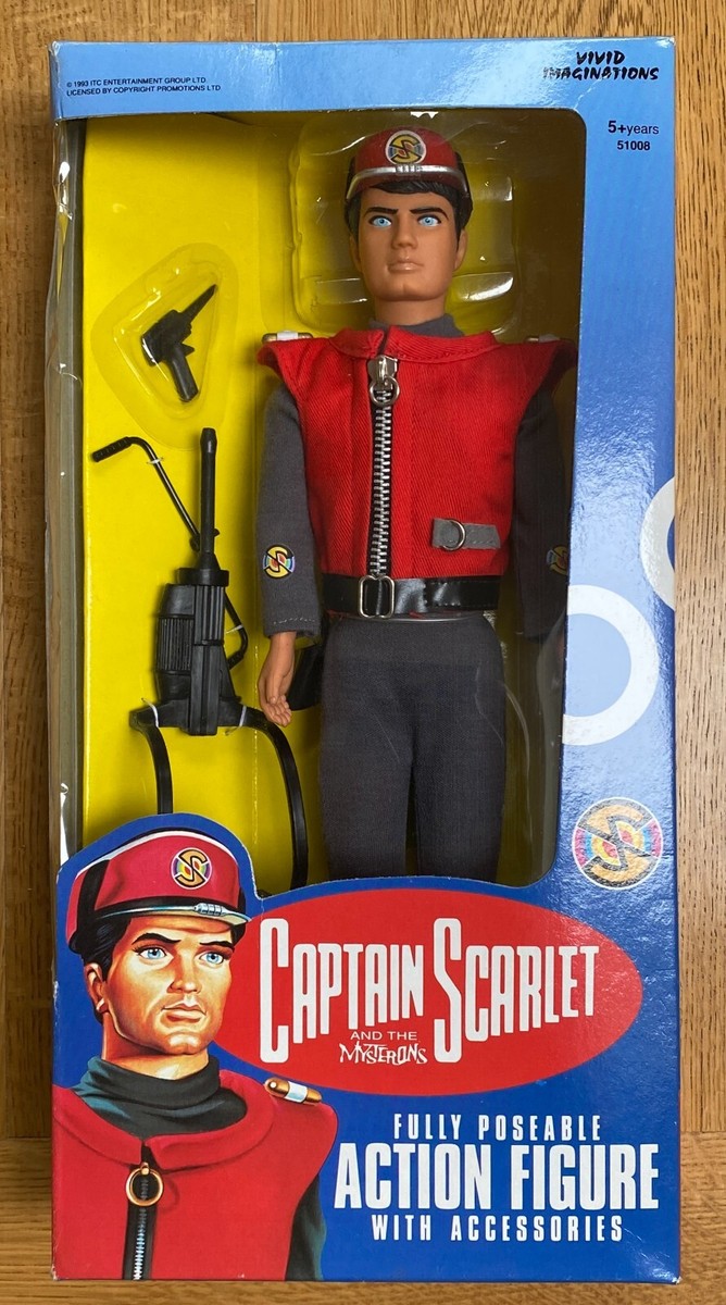 (N433) CAPTAIN SCARLET フィギュアセット Captain Scarlet doll set to fly in sale - Antique Collecting