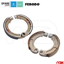 KIT GANASCE FRENO ANTERIORI + POSTERIORI FERODO PER VESPA L R N 50 RUOTA 9