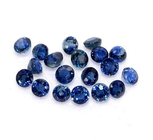 Natural Blue Sapphire Round Faceted Loose Calibrated Gemstone Ready for Jewelry - Picture 15 of 32