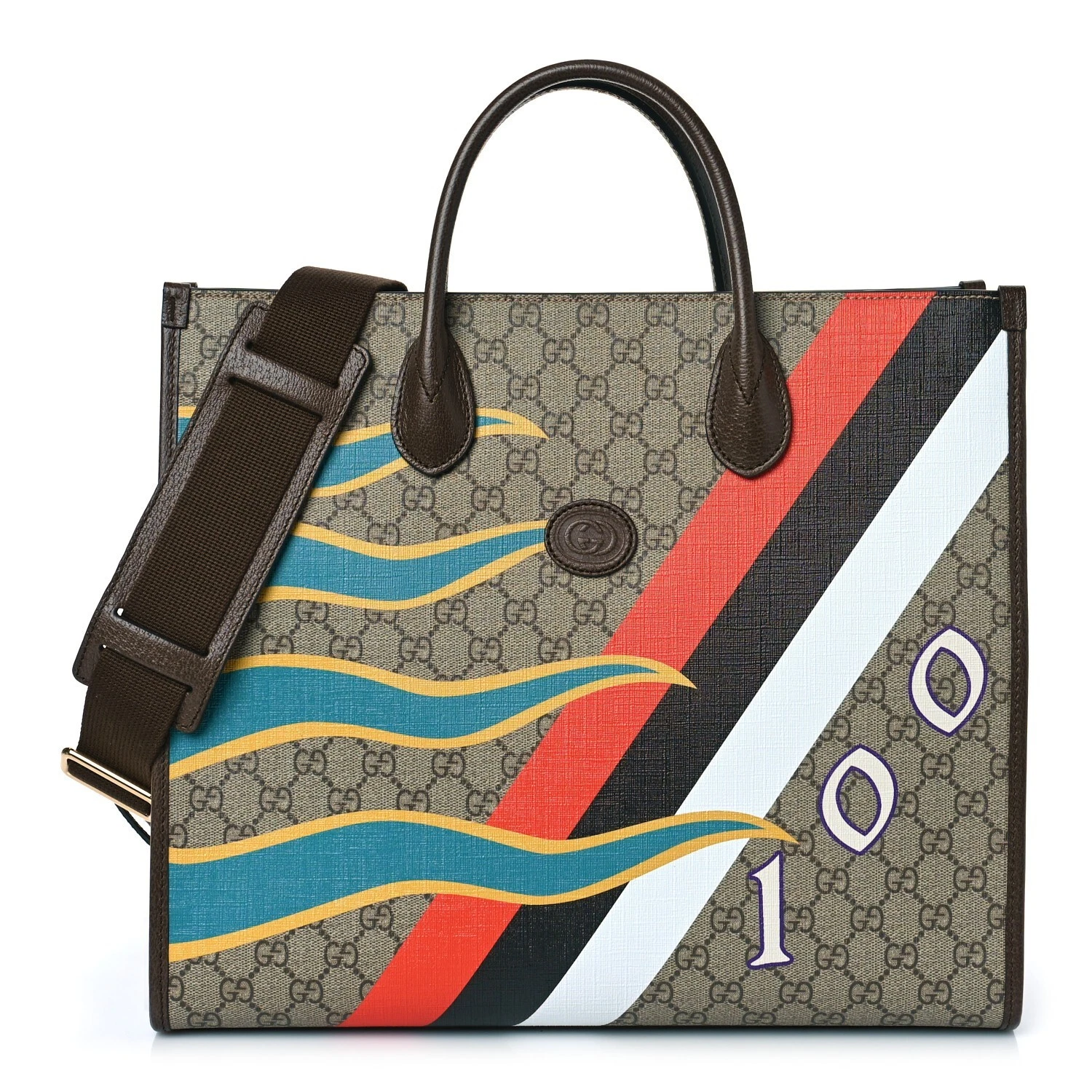 Sac à main fourre tout femme GUCCI monogramme 100 CENTRUM anniversaire édition limitée. COMME NEUF