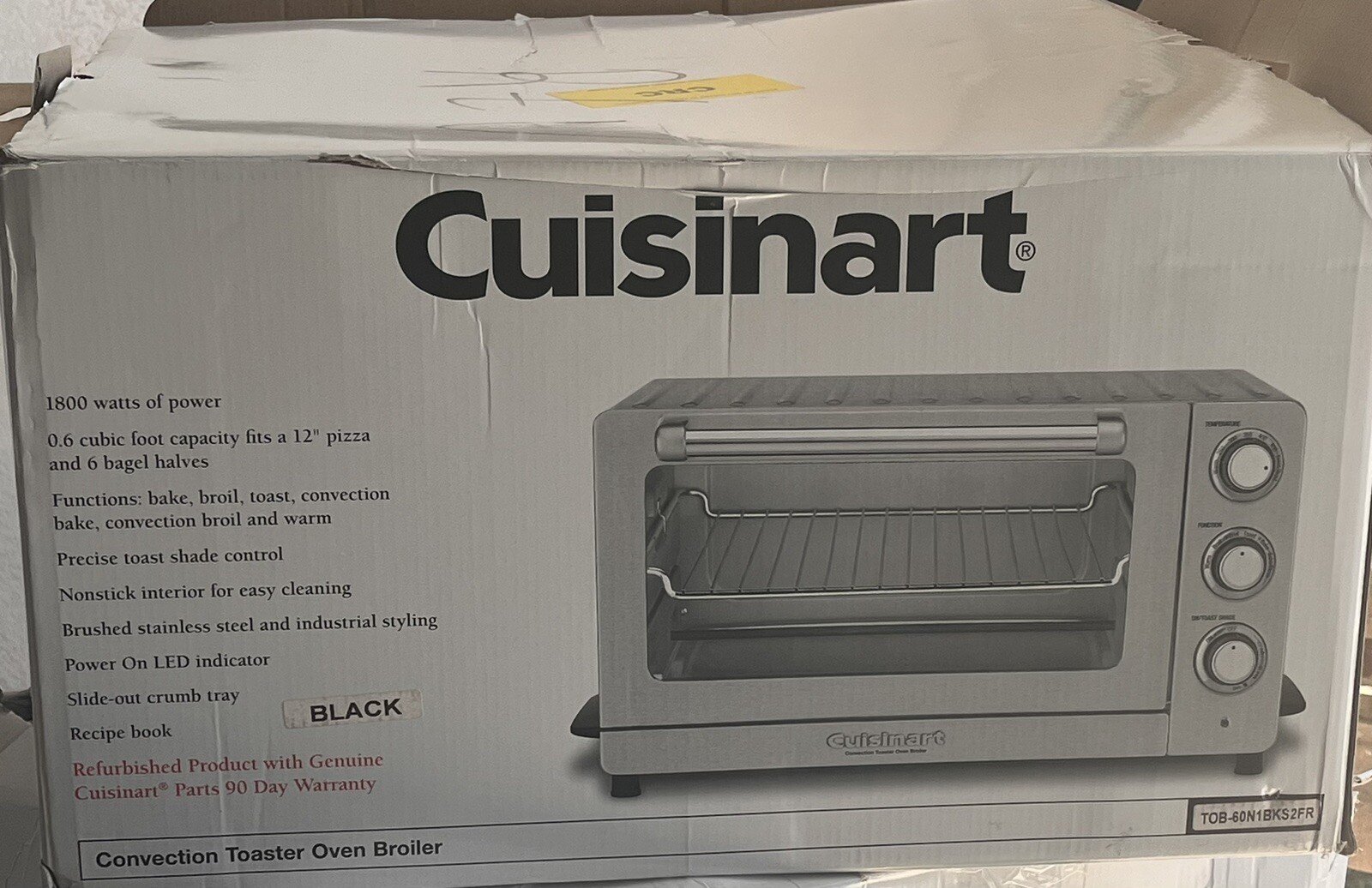 Cuisinart TOB60N1BKS2 Convection Toaster Oven, Black Stainless