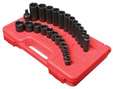 Sunex 3325 25pc 3/8" Dr. Master SAE Impact Socket Set
