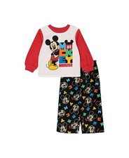 Mickey Mouse Baby Boys Pajama Set, 2 Pieces Size 18 Mos