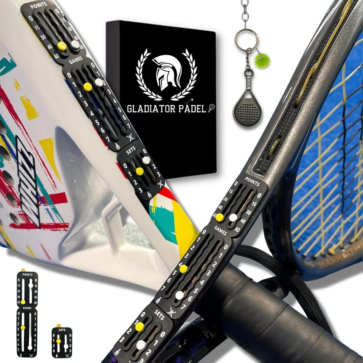 Segnapunti Per Racchetta Da Padel E Tennis - Portachiavi Con Contatore | Accessori Sportivi - Foto 13