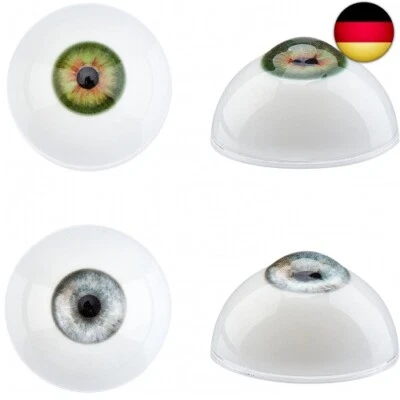 PH PANDAHALL 2 Paar 32mm Realistische Menschliche Augen Große Acrylhohle Augäpfel Puppe B