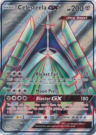 Card Celesteela-GX 144/156 da coleção Ultra Prism