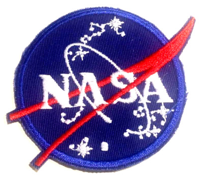 NASA Vector Logo 3'' Round Cloth Patch
