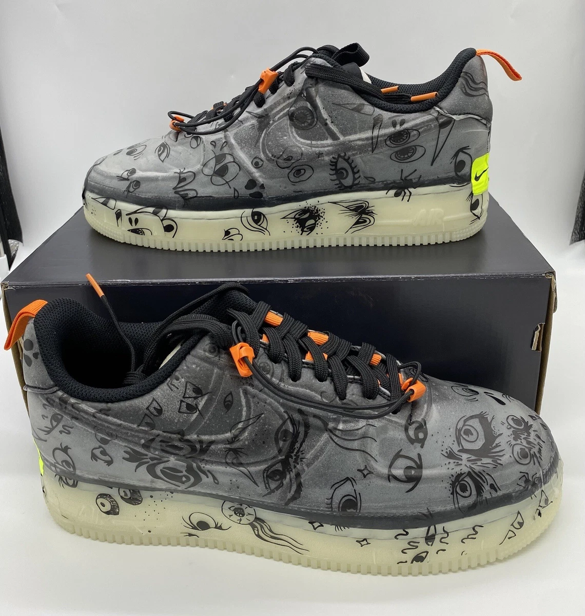 Nike Air Force 1 Low Experimental Halloween Men's Sneakers Black DC8904-001