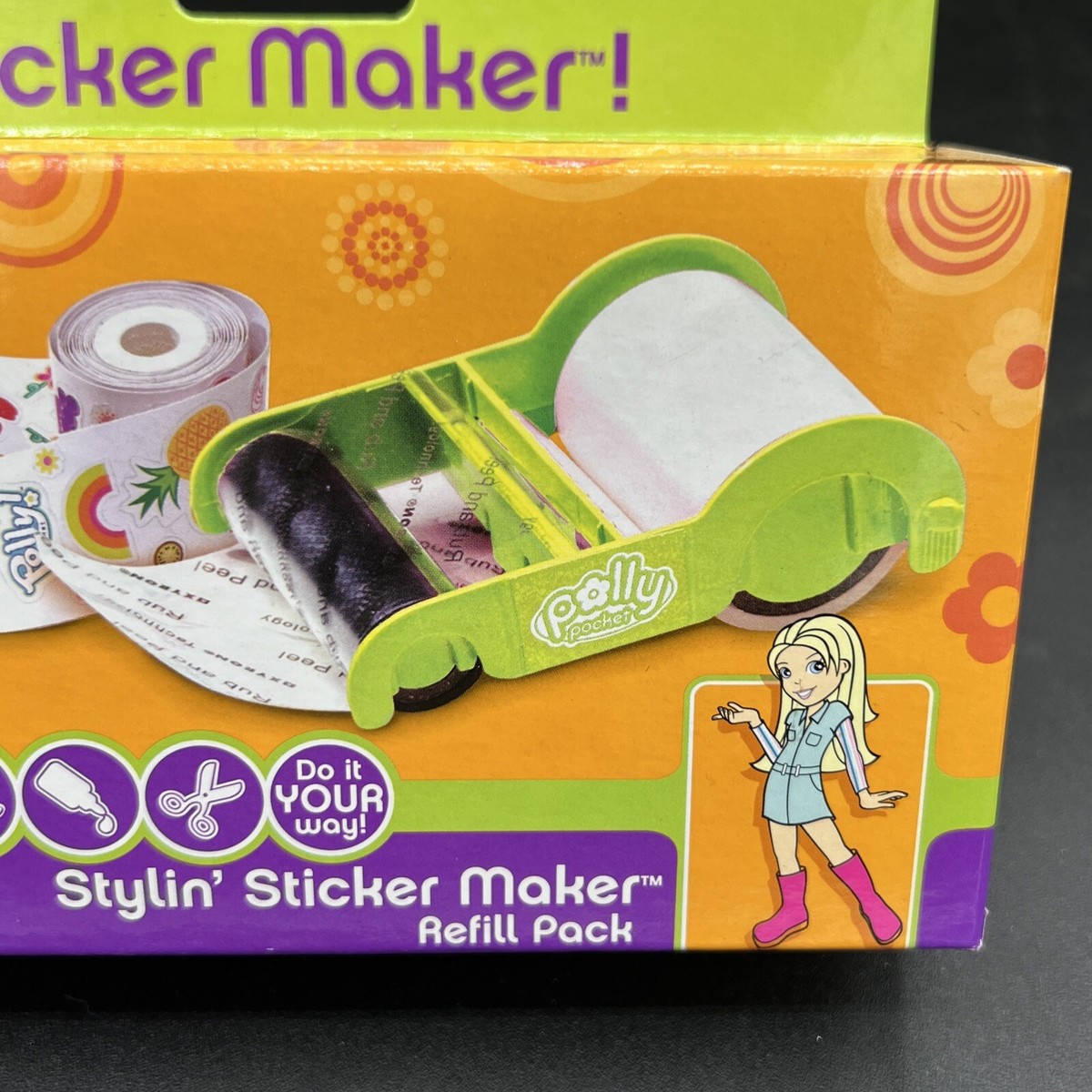 2005 Polly Pocket Mattel #J1668 STYLIN' STICKER MAKER Refill 2005 Polly Pocket Mattel #J1668 STYLIN' STICKER MAKER Refill