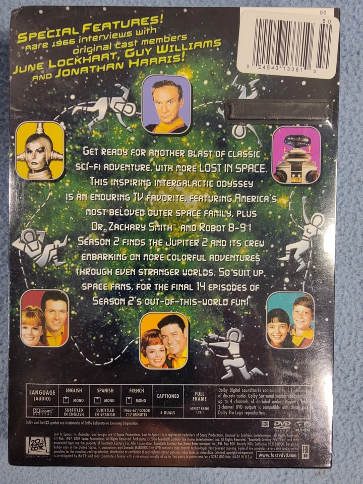 NEW SEALED LOST IN SPACE SEASON TWO VOLUME TWO DVD SEASON 2 VOLUME 2 Foto 2 de 2