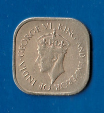 M&uuml;nze   CEYLON   5  Cent    1944    Ni / Me  Sehr sch&ouml;n