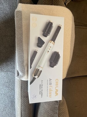 CHI Lava Air Glam Multi Styler Volcanic Lava 1.25in White w/ Attachments
