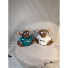 KeyBank Seattle Mariners Moose vinyl piggy Coin Bank Mascot 12