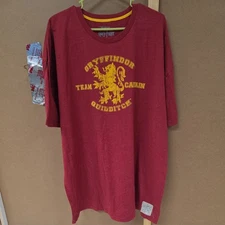 Universal Studios Harry Potter Gryffindor Quidditch T-shirt Adult Unisex 3XL