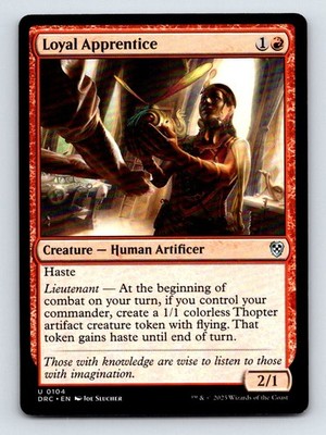 Loyal Apprentice U Commander: Aetherdrift 104 NM